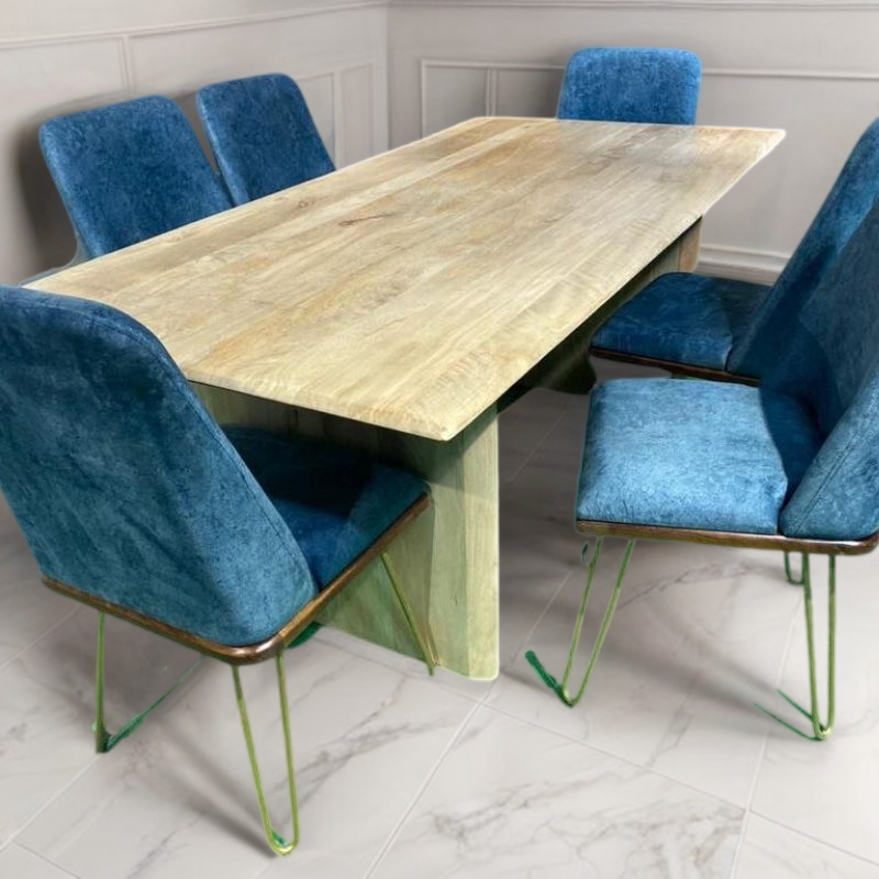 Solid Wood Dining Table, 175cmx90cm, Mango Wood
