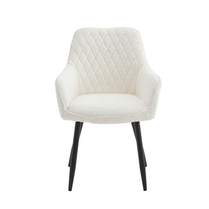 Neo Cindy Ivory Fabric Dining Chair