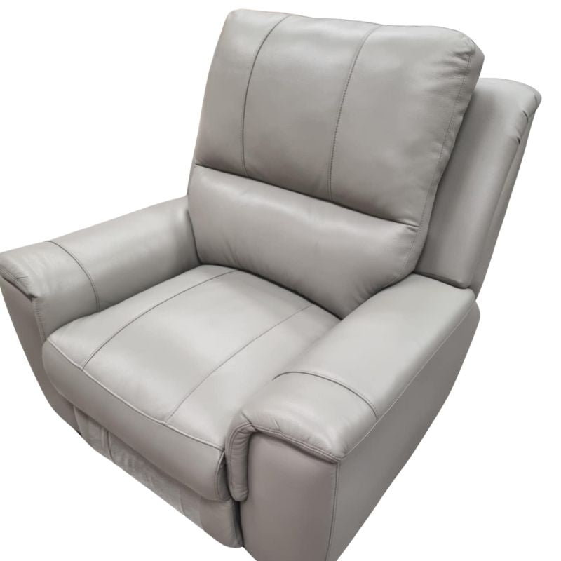 ONLINE BOXING DAY SPECIAL SALE ON NOW Boston Genuine Leather Manual Recliner Sofa Set Gray