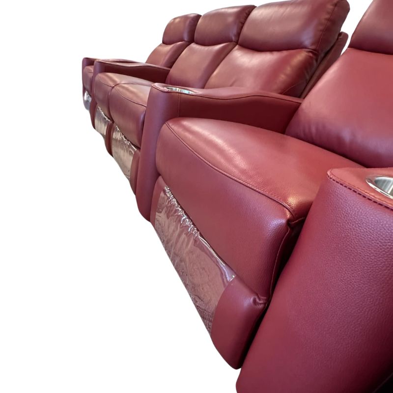 ONLINE BOXING DAY SPECIAL SALE ON NOW Chicago 4 Seat Home Theatre Lounge with all Electric Recliners & 4 Cup Holders