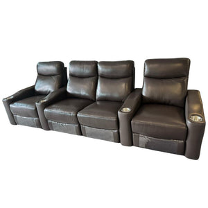 ONLINE BOXING DAY SPECIAL SALE ON NOW Chicago 4 Seat Home Theatre Lounge with all Electric Recliners & 4 Cup Holders