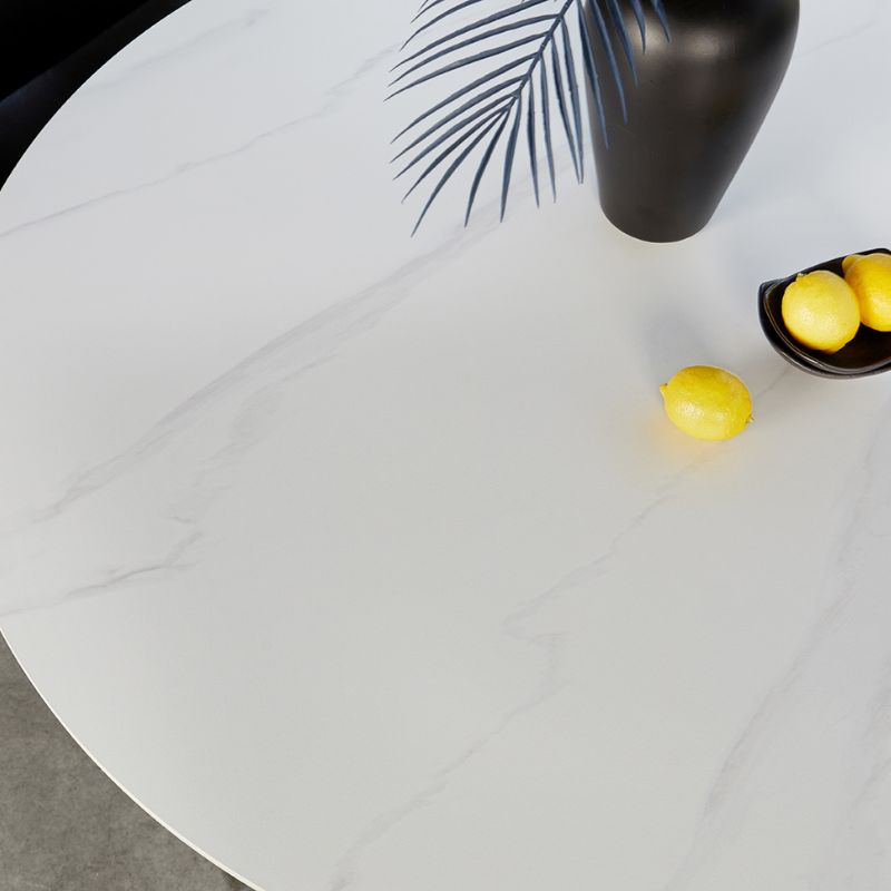 Neo Tracey Round Marble Stone Dining Table