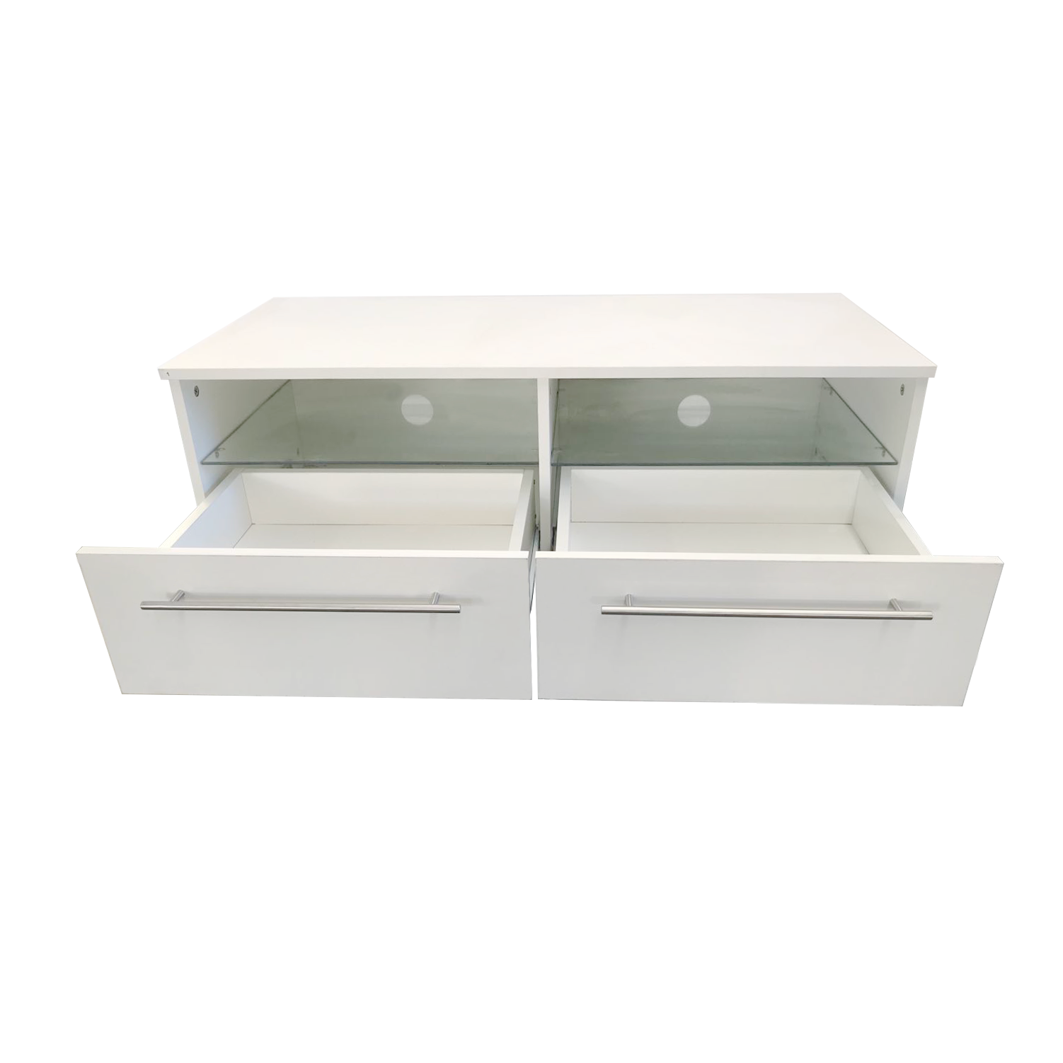 ON SALE NOW White TV Cabinet with LED lights with RGB remote control